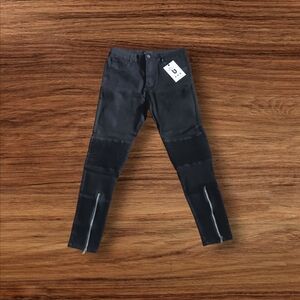 Denim Collection Skinny Fit Jeans Black Stretch Womens Size 34 tag / 32 actual